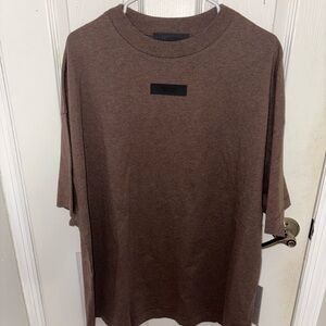 Essentials Brown Short Sleeve Tee
